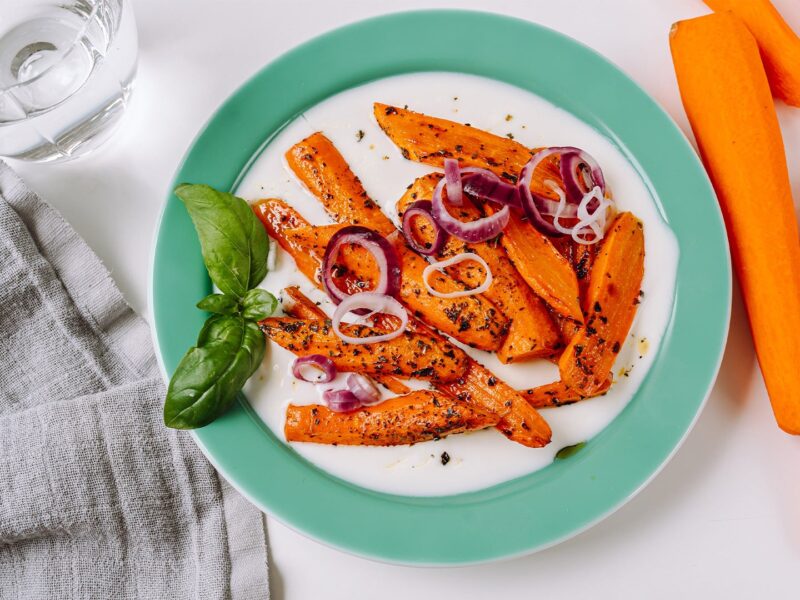 Air Fried Sweet & Spicy Carrots