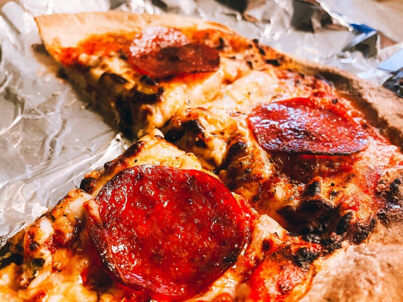 Air Fried Pepperoni Pizza