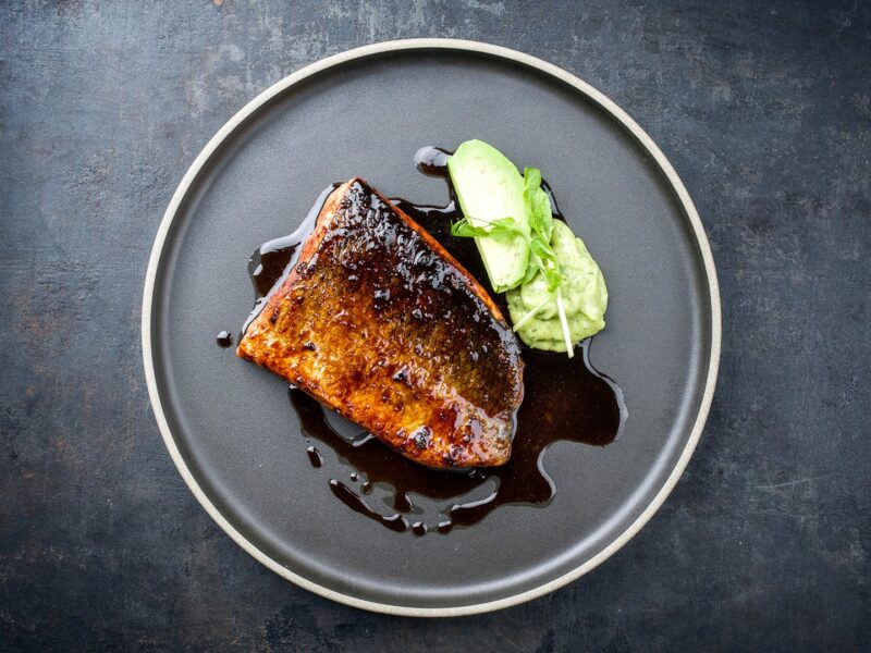 Air-Fried Honey-Glazed Salmon