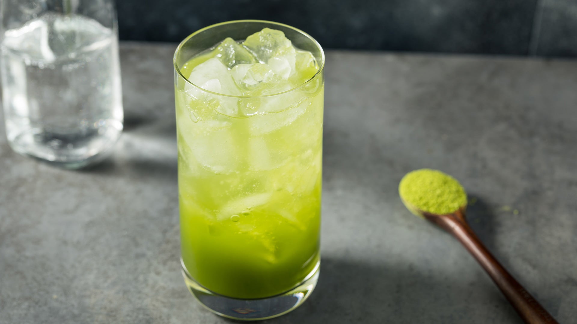 Lemon Matcha Rose Drink
