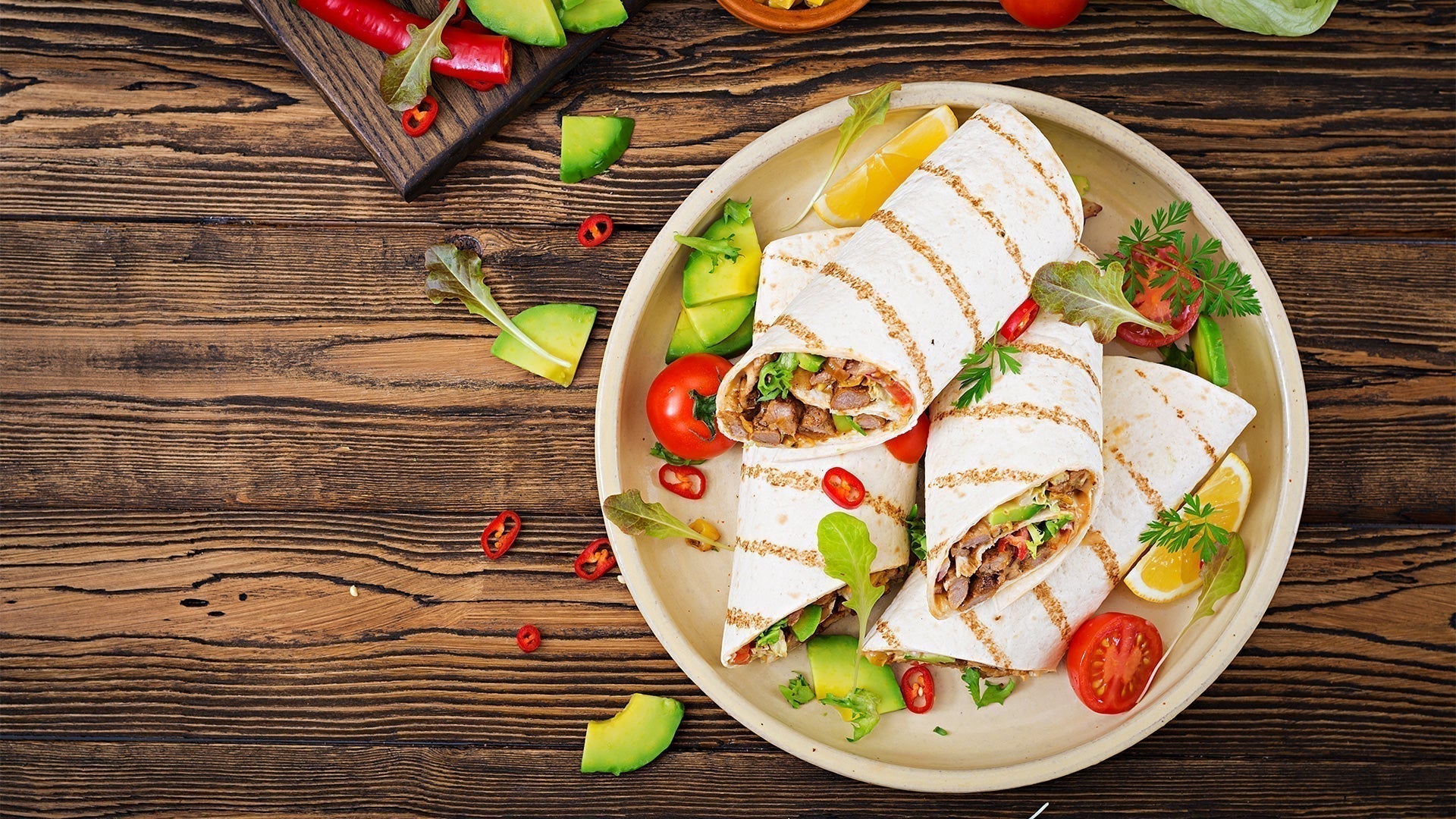 Air Fried Crunchy Mexican Wraps