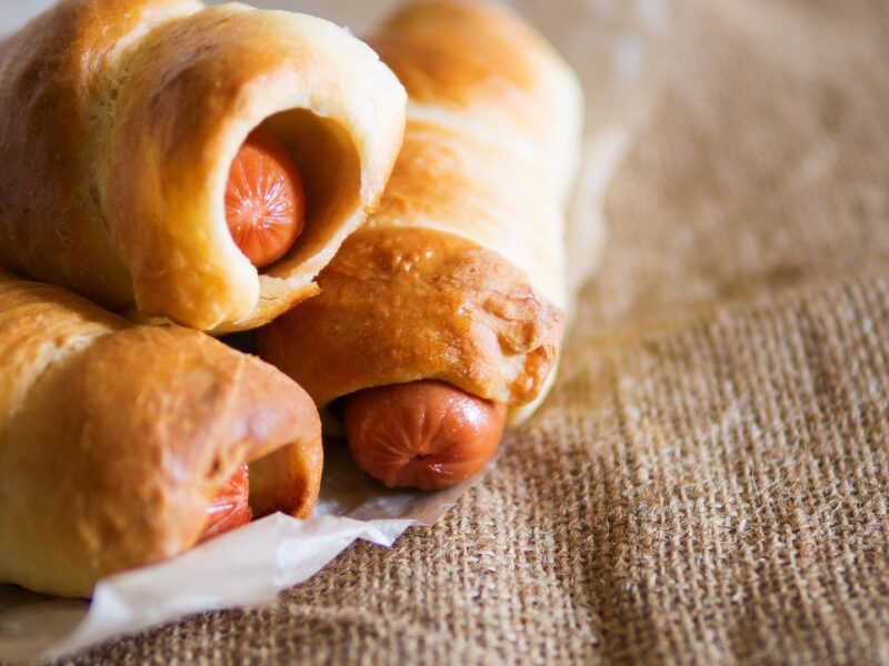 Air Fried Apple and Sausage Rolls