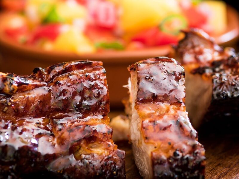 Air Fried Sticky Pork Belly