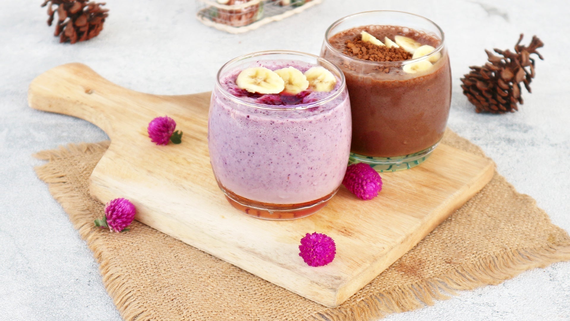 Choco Blueberry Protein Smoothie