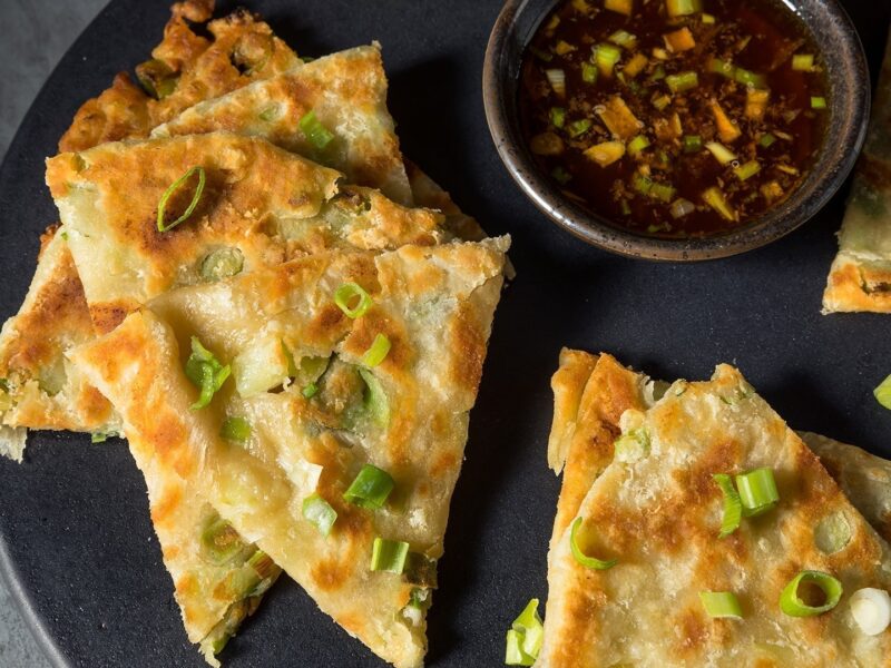 Air Fried Scallion Pancakes