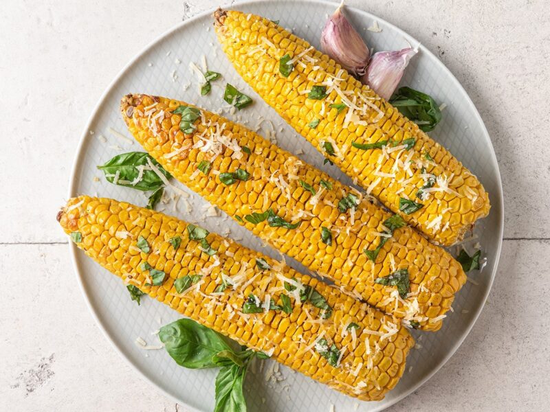 Air-Fried Mexican-Style Corn Cobs