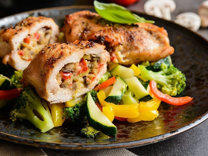 Air Fried Stuffed Chicken