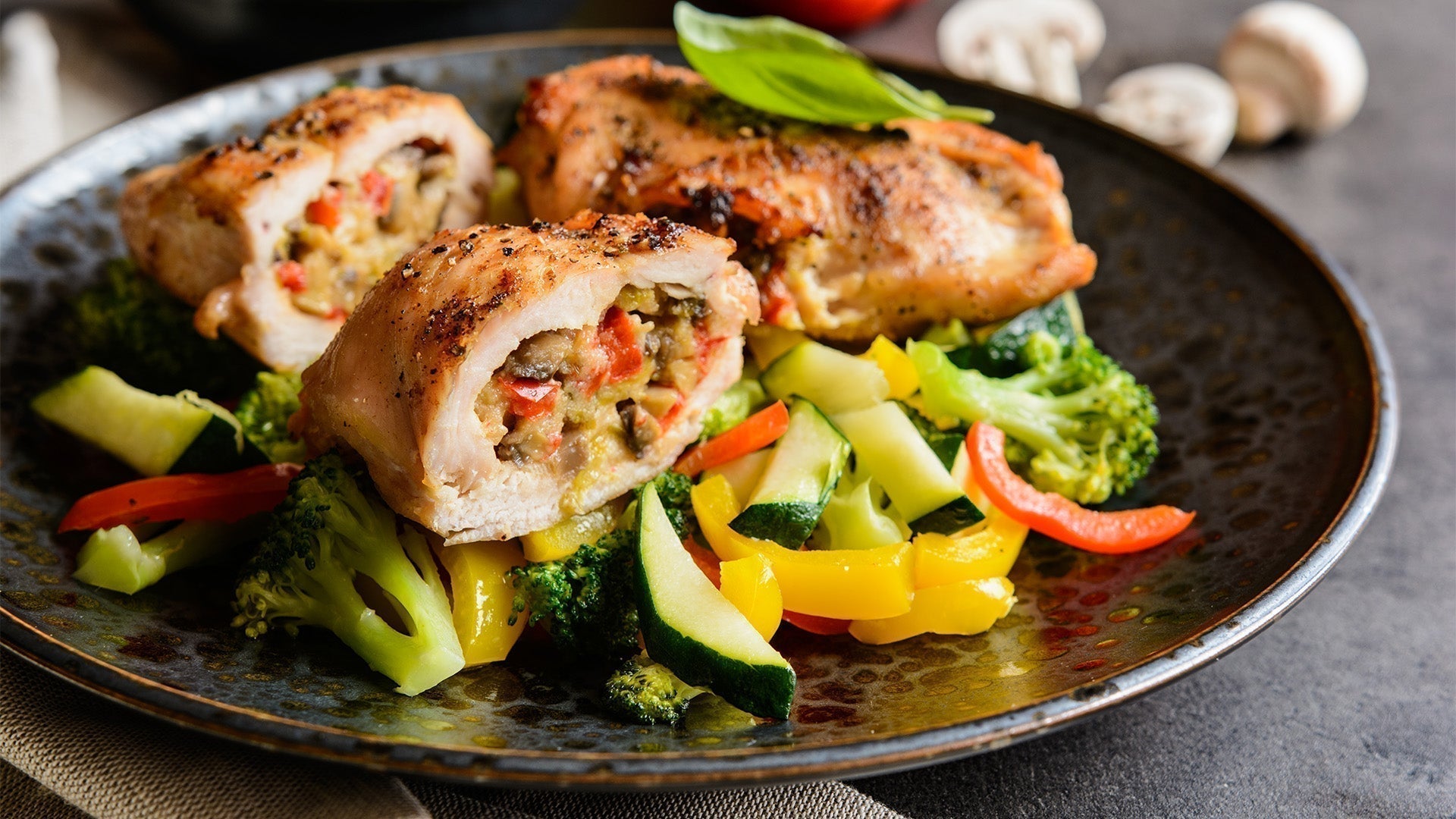 Air Fried Stuffed Chicken