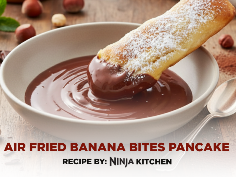 Air Fried Banana Pancake Bites