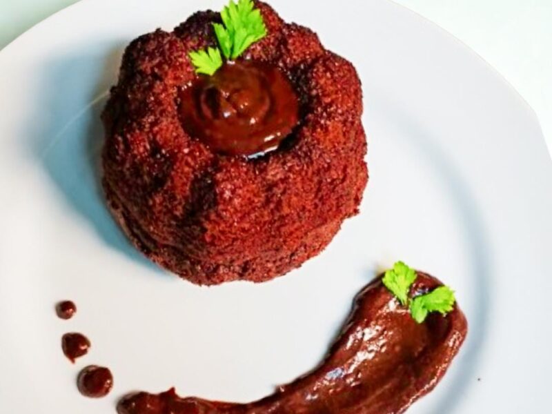 Midnight Fudge Velvet Cake