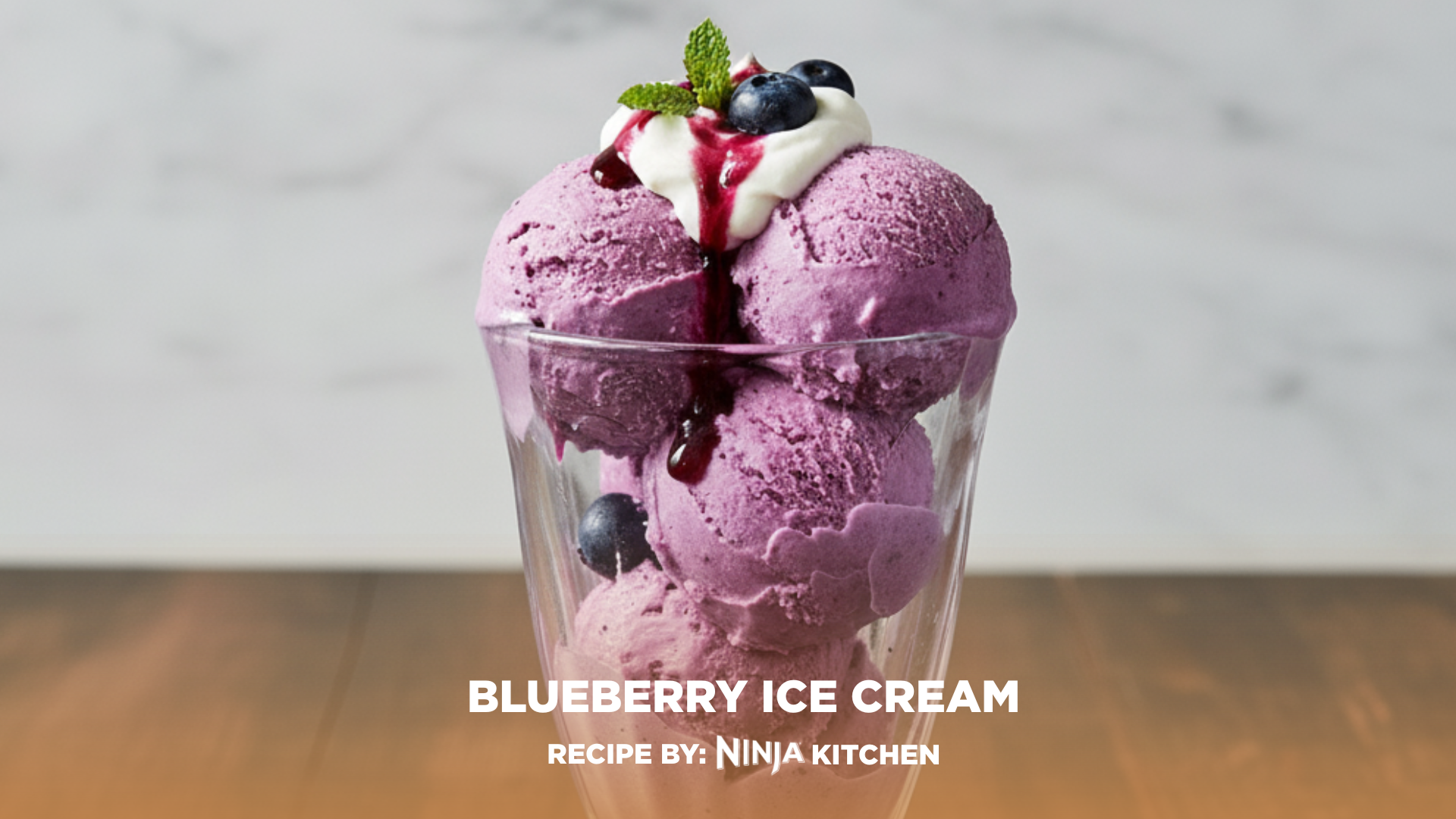 Homemade Blueberry Ice Cream