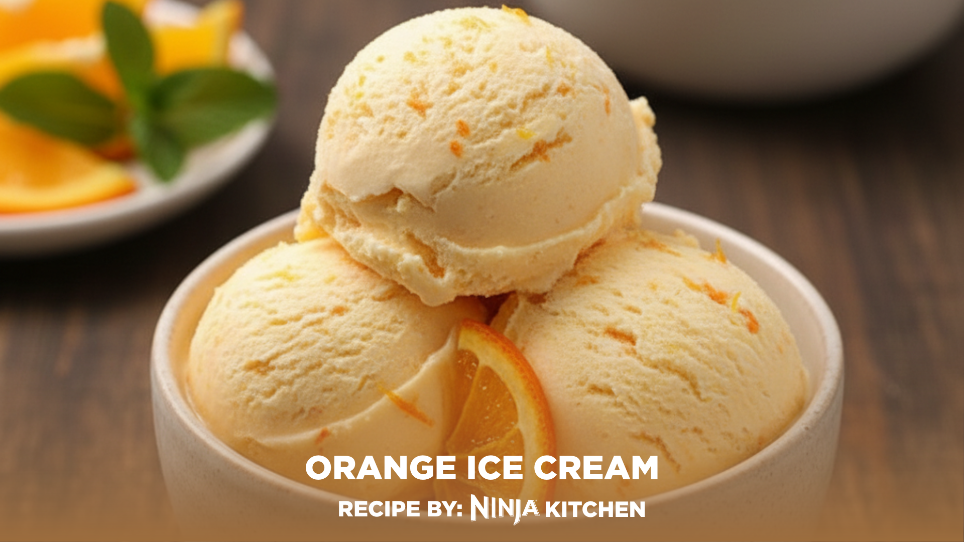 Homemade Orange Ice Cream