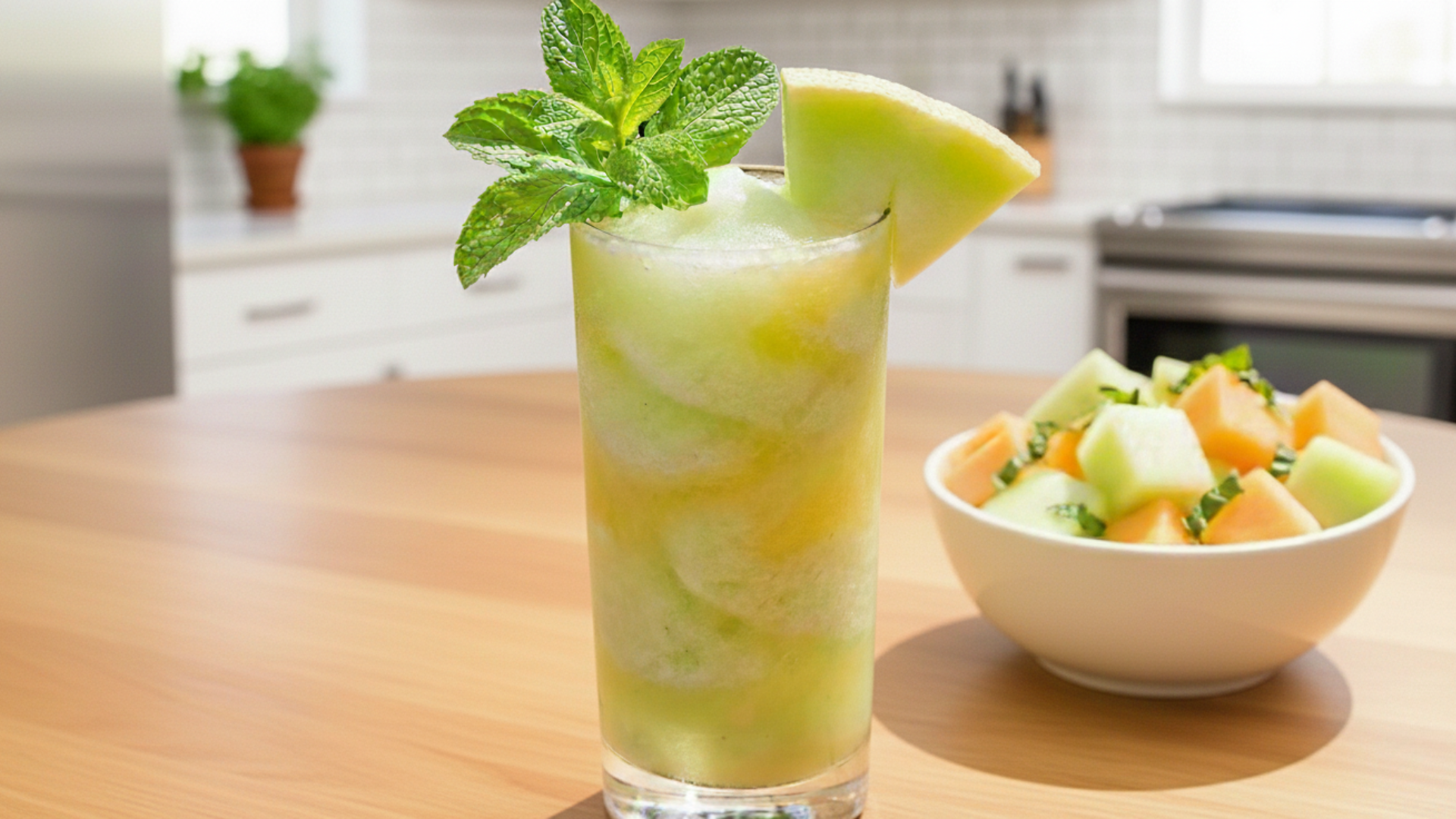 Moroccan Melon Mint Tea Slushi