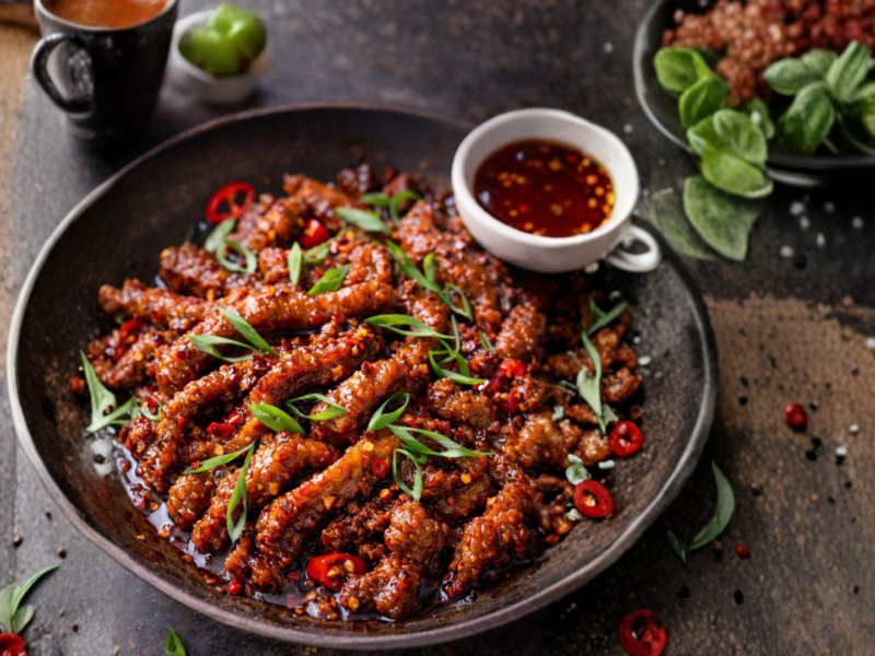 Air Fried Crispy Chilli Beef