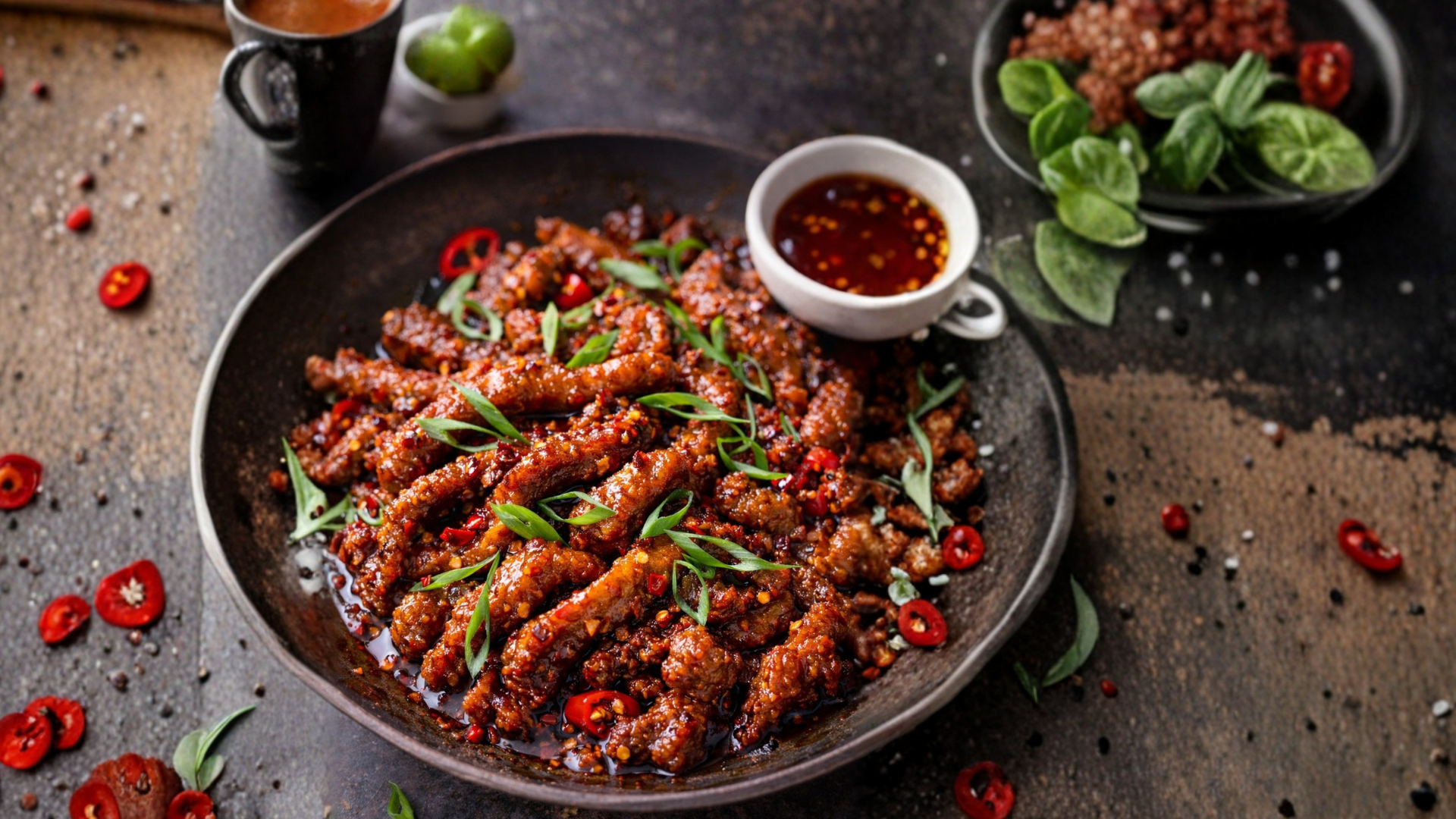 Air Fried Crispy Chilli Beef