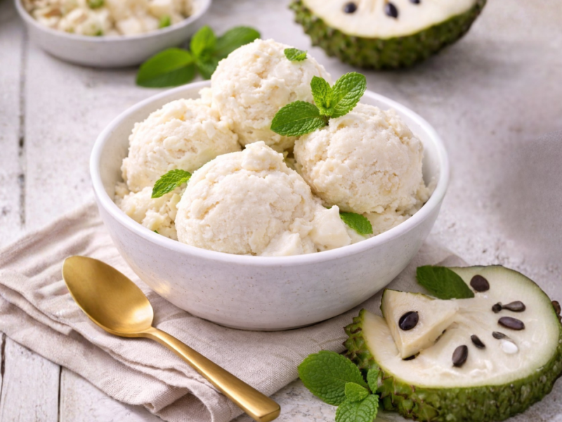 Homemade Guyabano Ice Cream