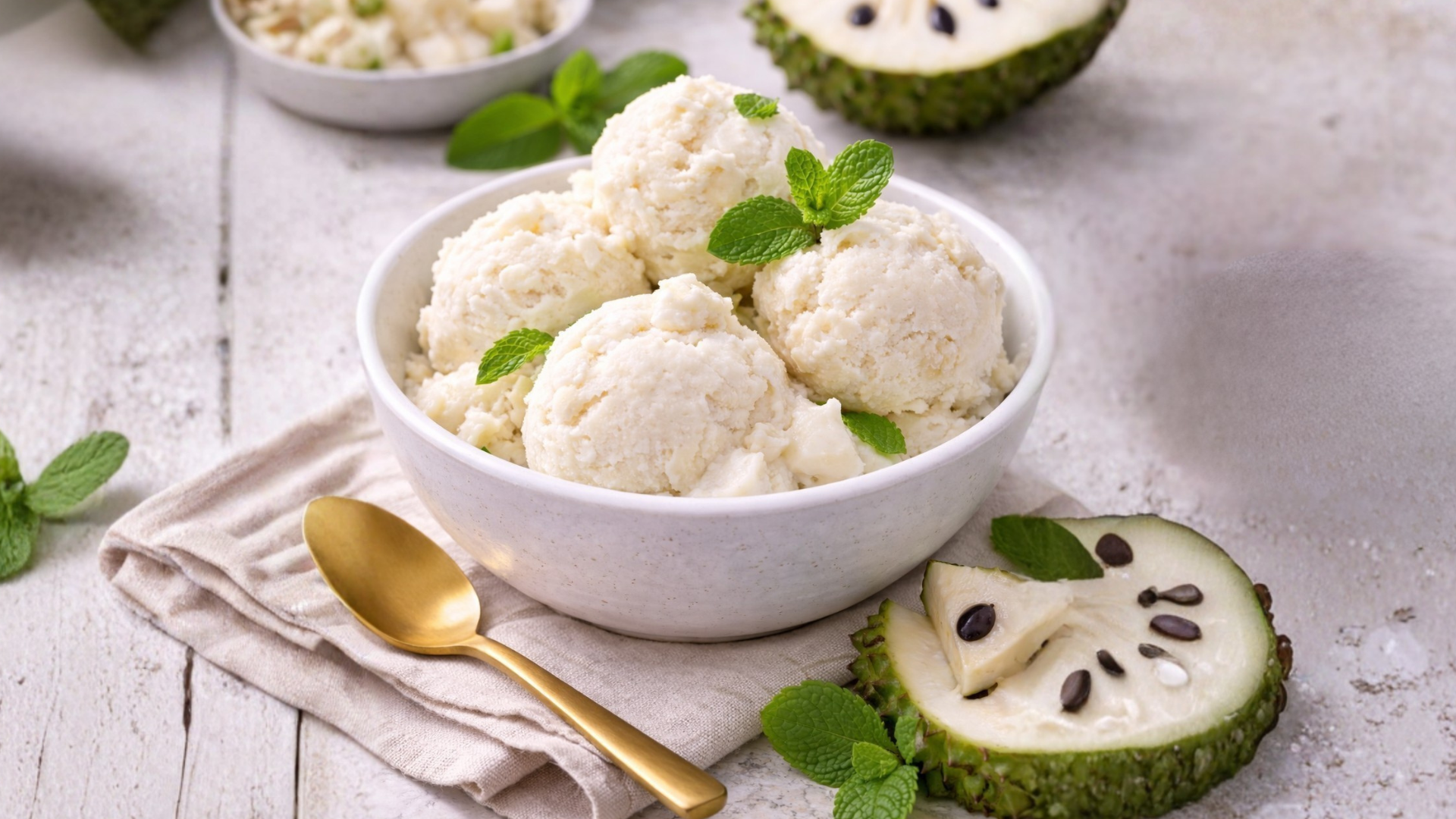 Homemade Guyabano Ice Cream