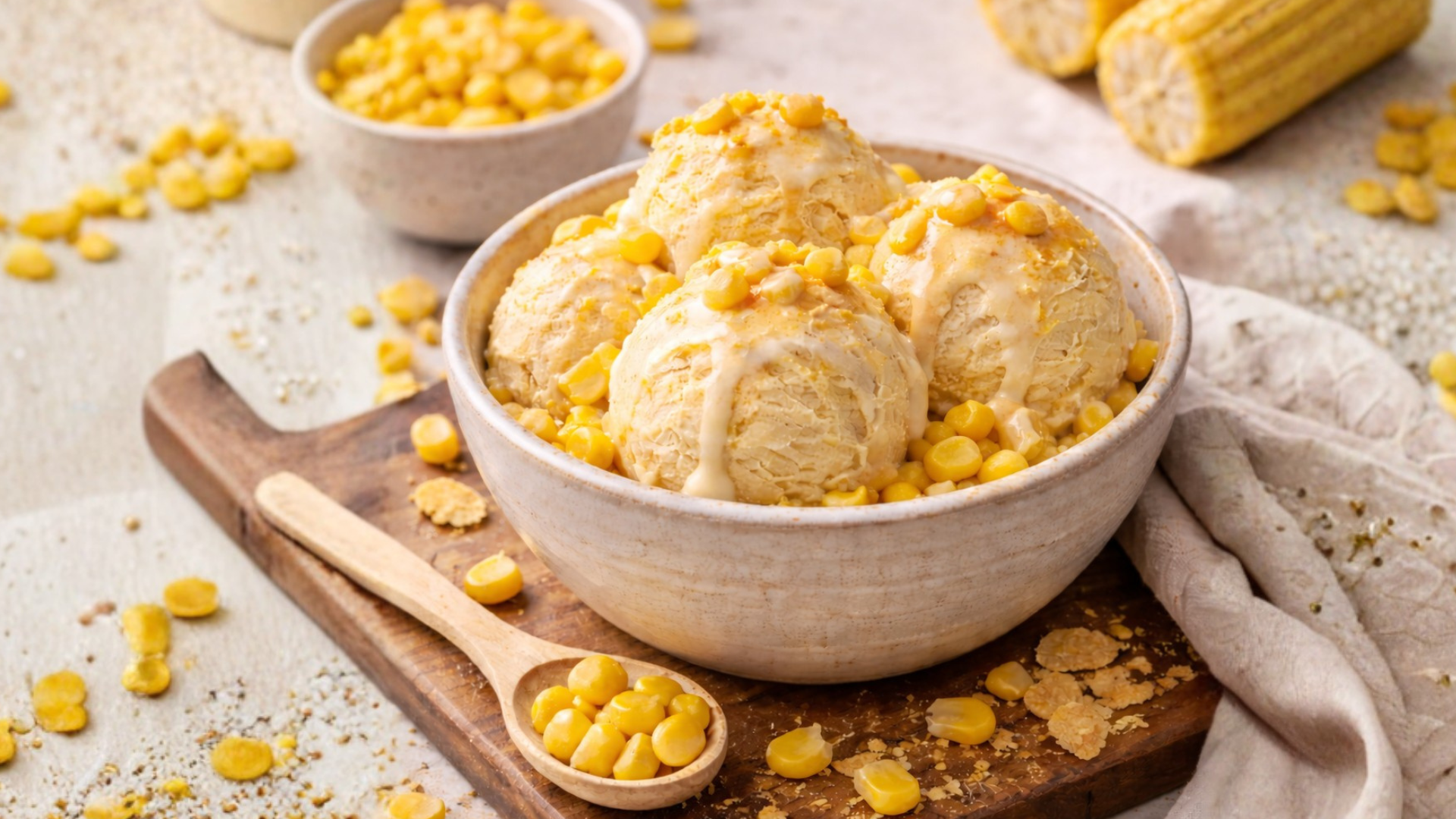 Homemade Sweet Corn Ice Cream