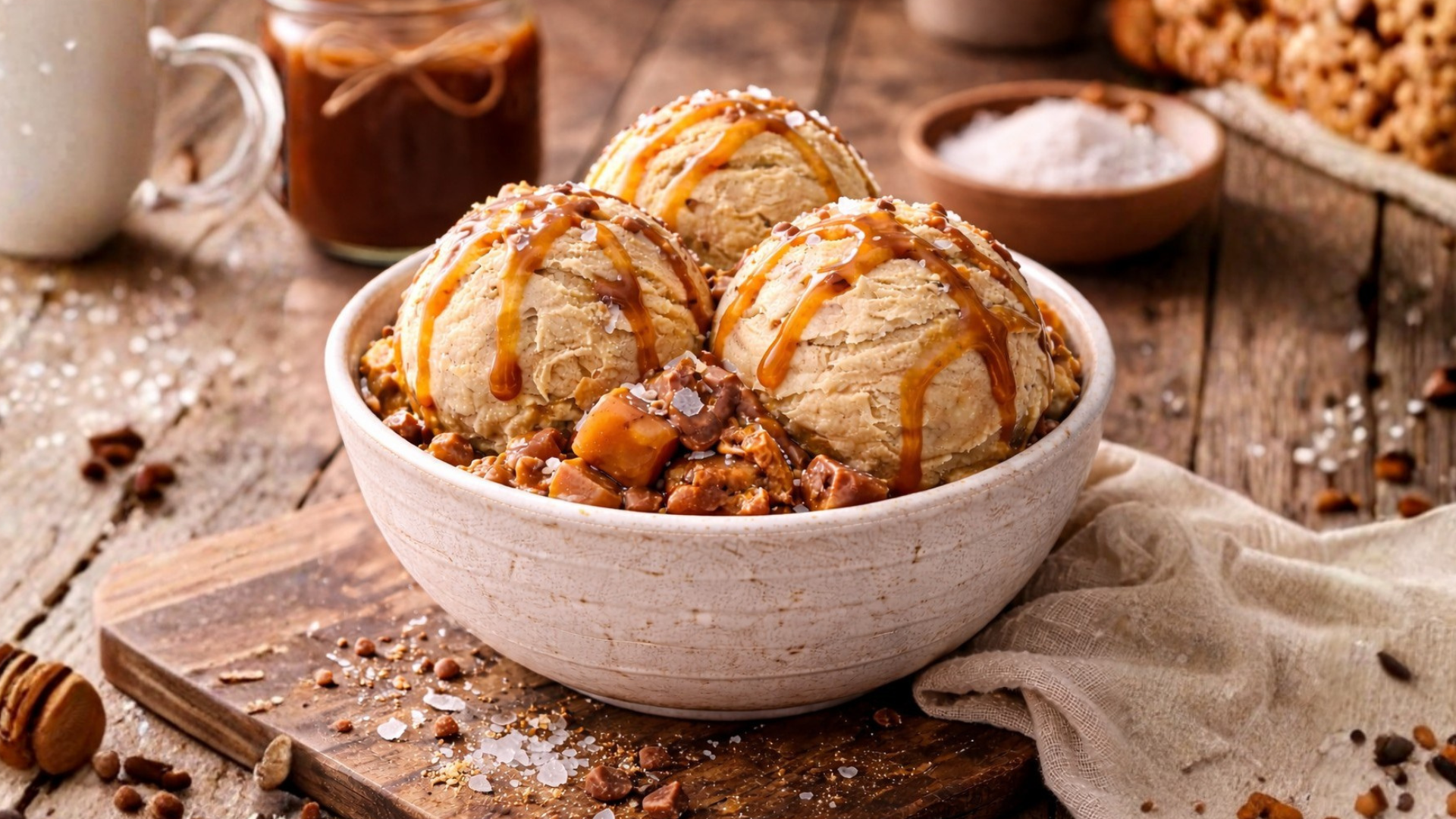 Homemade Sea Salt Caramel Ice Cream