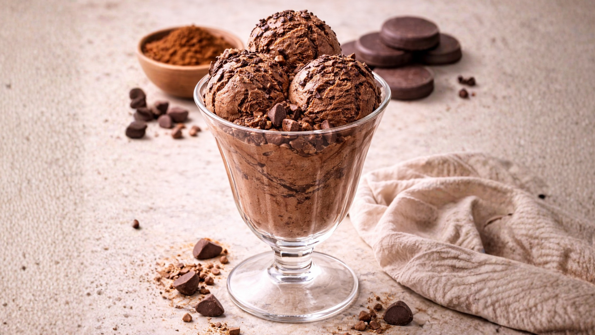 Homemade Tablea Ice Cream