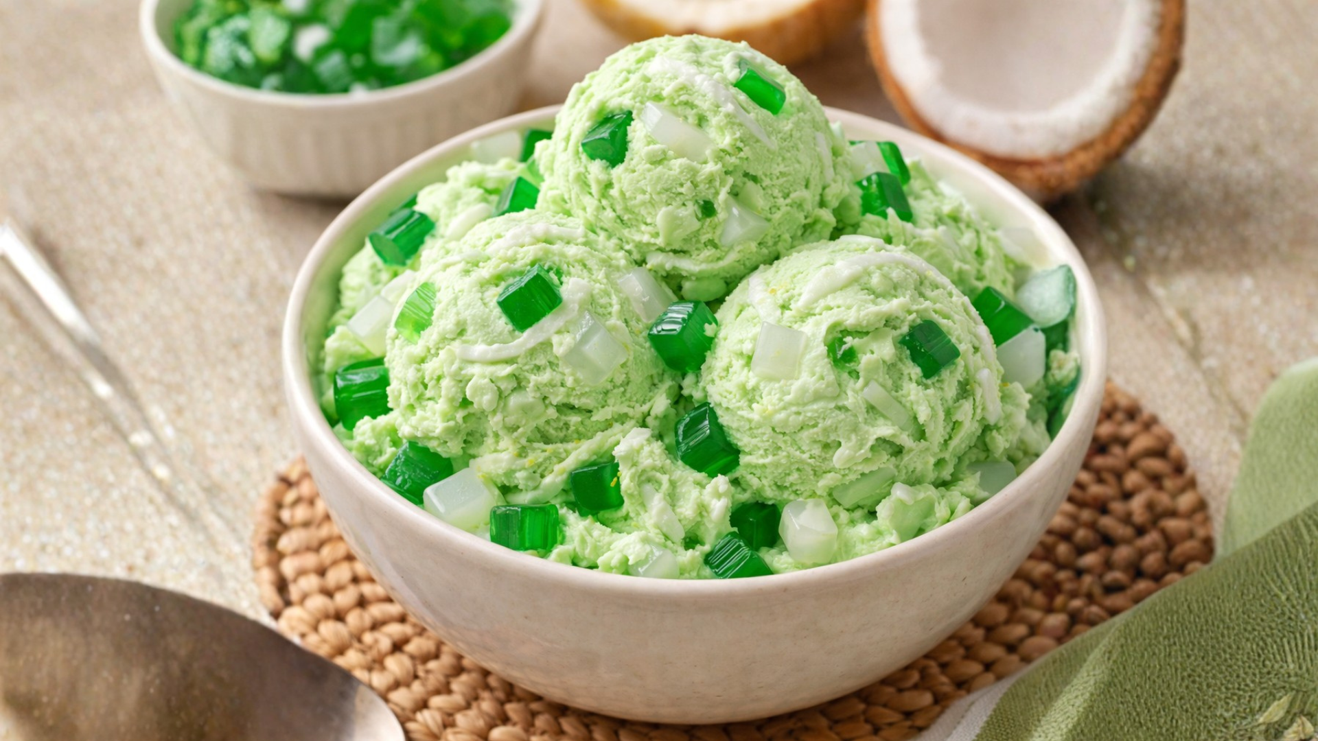 Buko Pandan Ice Cream