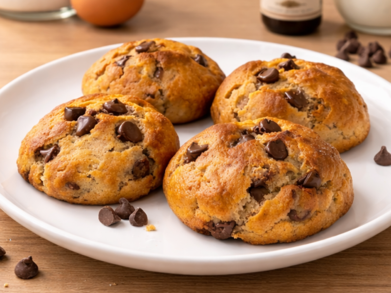 Crispy Choco Oatmeal Cookies