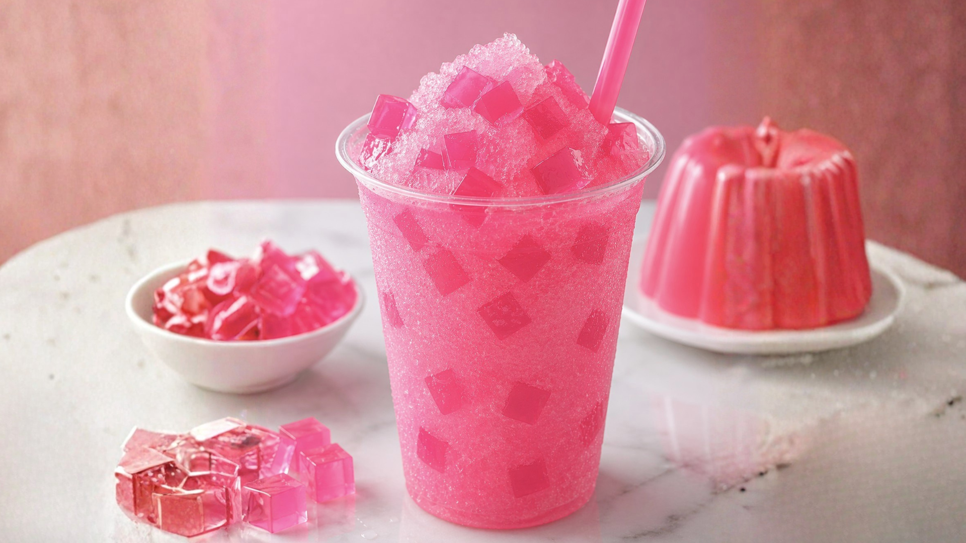 Pink Gulaman Slush